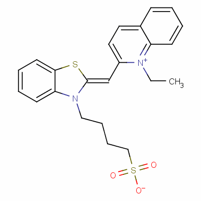 1-Ethyl-2-[[3-(4-sulphonatobutyl)-3h-benzothiazol-2-ylidene]methyl]quinolinium Structure,63912-44-7Structure