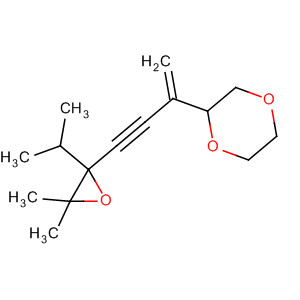 2-[3-(3,3-Dimethyl-2-isopropyloxiranyl)-1-methylene-2-propynyl ]-1,4-dioxane Structure,63922-60-1Structure