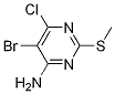 5-Bromo-6-chloro-2-(methylthio)pyrimidin-4-amine Structure,63931-22-6Structure