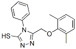 5-[(2,6-Dimethylphenoxy)methyl]-4-phenyl-4h-1,2,4-triazole-3-thiol Structure,64013-53-2Structure