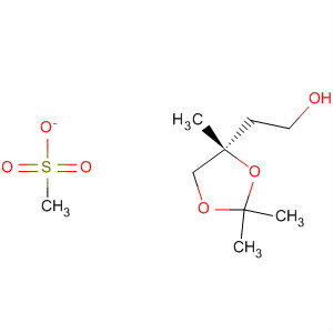 (S)-2,2,4-三甲基-1,3-二氧戊環(huán)-4-乙醇甲烷磺酸鹽結(jié)構(gòu)式_64018-44-6結(jié)構(gòu)式