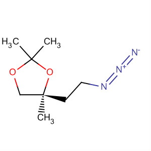 (S)-4-(2-疊氮基乙基)-2,2,4-三甲基-1,3-二氧戊環(huán)結(jié)構(gòu)式_64018-45-7結(jié)構(gòu)式