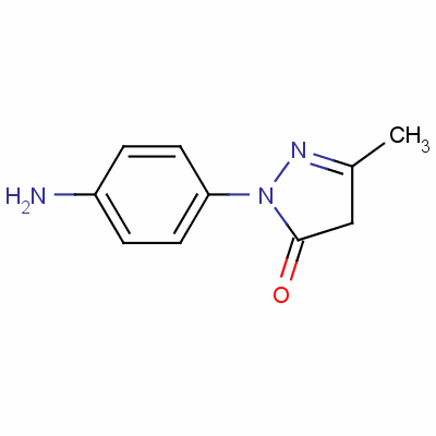 1-(4-Aminophenyl)-3-methyl-1h-pyrazol-5(4h)-one Structure,6402-08-0Structure