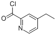 2-Pyridinecarbonyl chloride, 4-ethyl-(9ci) Structure,640296-11-3Structure