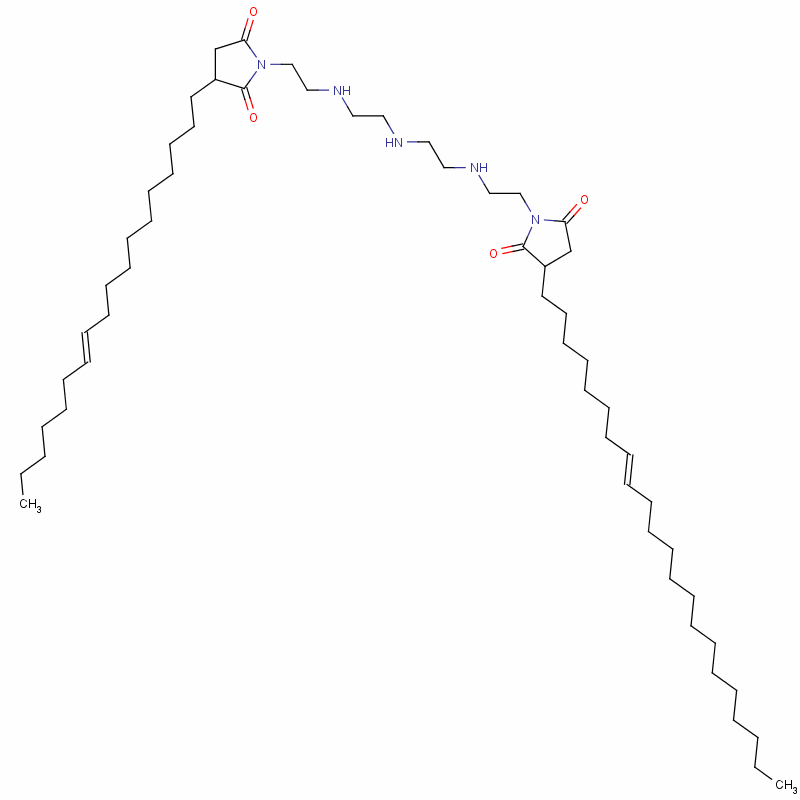 1-[2-[[2-[[2-[[2-[3-(二十二烷基)-2,5-二氧代-1-吡咯烷基]乙基]氨基]乙基]氨基]乙基]氨基]乙基]-3-(十八烷基)吡咯烷-2,5-二酮結(jié)構(gòu)式_64051-46-3結(jié)構(gòu)式