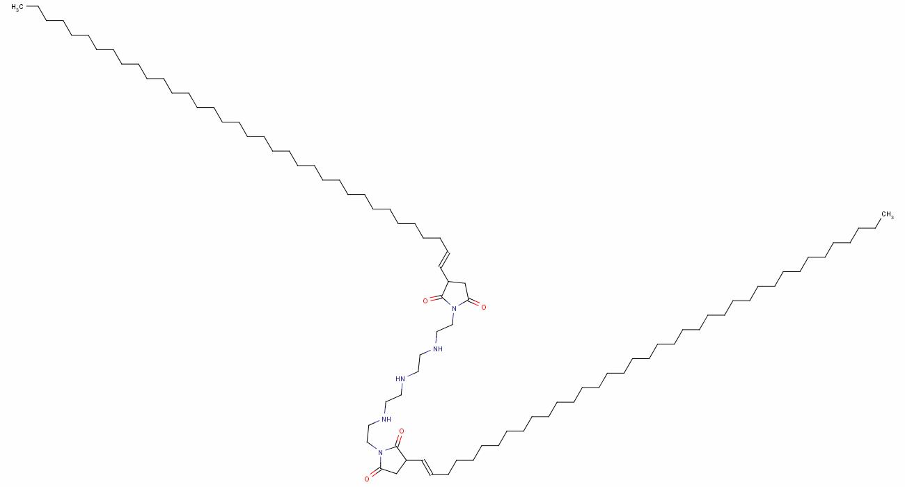 1-[2-[[2-[[2-[[2-[3-(Hexatriacontenyl)-2,5-dioxo-1-pyrrolidinyl]ethyl]amino]ethyl]amino]ethyl]amino]ethyl]-3-(octatriacontenyl)pyrrolidine-2,5-dione Structure,64051-52-1Structure