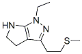 Pyrrolo[2,3-c]pyrazole, 1-ethyl-1,4,5,6-tetrahydro-3-[2-(methylthio)ethyl]- (9ci) Structure,641584-87-4Structure