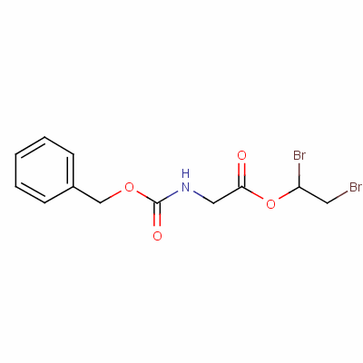 N-(benzyloxycarbonyl)glycine 1,2-dibromoethyl ester Structure,64187-25-3Structure