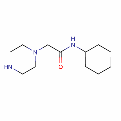 N-cyclohexyl-2-piperazin-1-ylacetamide dihydrochloride Structure,64204-55-3Structure