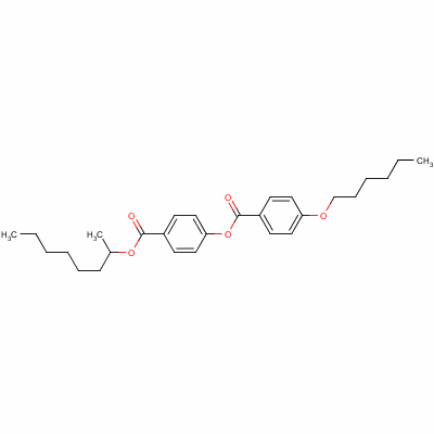 4-[[(1-Methylheptyl)oxy]carbonyl]phenyl 4-(hexyloxy)benzoate Structure,64240-64-8Structure