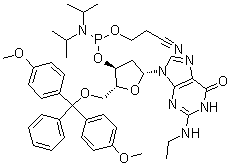 2’-Deoxy-5’-o-dmt-n2-ethylguanosine3’-ce phosphoramidite Structure,642462-81-5Structure