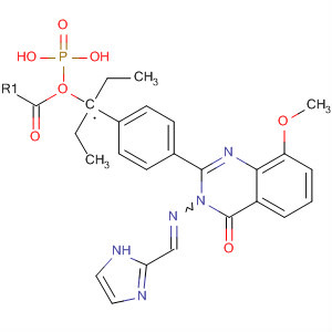 Phosphonic acid, [[4-[3,4-dihydro-3-[(1h-imidazol-2-ylmethylene)amino]-8-methoxy-4-oxo-2-quinazolinyl]phenyl]methyl]-, diethyl ester (9ci) Structure,642465-64-3Structure