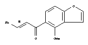 1-(4-Methoxybenzofuran-5-yl)-3-phenyl-2-propen-1-one Structure,64280-20-2Structure