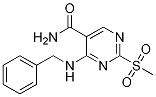 4-(Benzylamino)-2-(methylsulfonyl)pyrimidine-5-carboxamide Structure,643086-98-0Structure