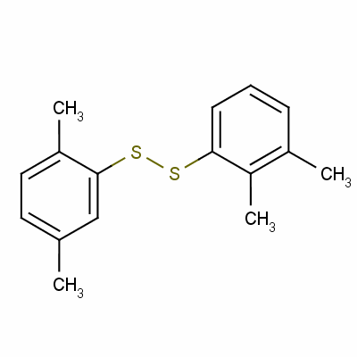 2,3-二甲苯基2,5-二甲苯基二硫醚結(jié)構(gòu)式_64346-56-1結(jié)構(gòu)式