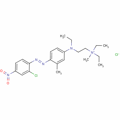 [2-[[4-[(2-Chloro-4-nitrophenyl)azo]-3-methylphenyl ]ethylamino]ethyl ]diethylmethyl chloride Structure,64346-61-8Structure