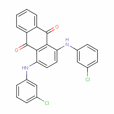 1,4-Bis[(3-chlorophenyl)amino]anthraquinone Structure,64346-71-0Structure