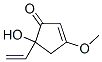 5-Hydroxy-3-methoxy-5-vinyl-2-cyclopenten-1-one Structure,64407-65-4Structure