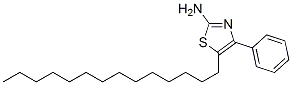 2-Amino-4-phenyl-5-n-tetradecylthiazole Structure,64415-14-1Structure