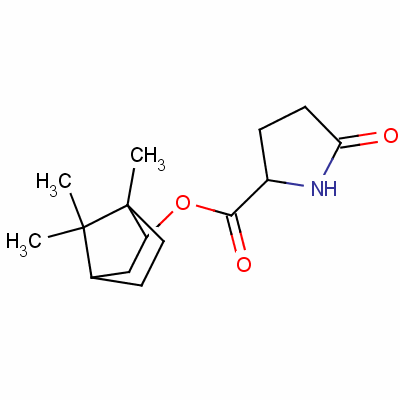 1,7,7-Trimethylbicyclo[2.2.1]hept-2-yl 5-oxo-dl-prolinate Structure,64431-71-6Structure