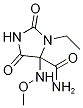 3-Ethyl-4-(methoxyamino)-2,5-dioxoimidazolidine-4-carboxamide Structure,644972-61-2Structure