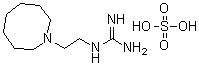 單硫酸胍乙啶結(jié)構(gòu)式_645-43-2結(jié)構(gòu)式