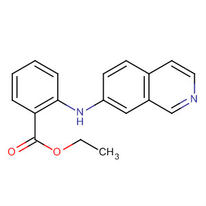 2-(異喹啉-7-基氨基)苯甲酸乙酯結(jié)構(gòu)式_645418-86-6結(jié)構(gòu)式