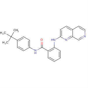 N-(4-tert-butyl-phenyl)-2-([1,7]naphthyridin-2-ylamino)-benzamide Structure,645418-92-4Structure