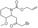 2-(3-Bromo-2-oxopropyl)-3-methoxy-1-piperidinecarboxylic acid 2-propenyl ester Structure,64544-00-9Structure