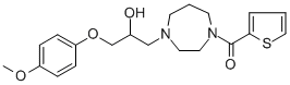 (4-[2-Hydroxy-3-(4-methoxyphenoxy)propyl]-1,4-diazepan-1-yl)(2-thienyl)methanone Structure,646455-98-3Structure