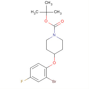 Tert-butyl 4-(2-bromo-4-fluorophenoxy)piperidine-1-carboxylate Structure,647014-44-6Structure