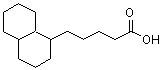 1-Decahydronaphthalene pentanoic acid Structure,64766-86-5Structure