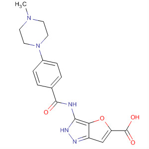 3-[[4-(4-Methyl-1-piperazinyl)benzoyl]amino]-1h-furo[3,2-c]pyrazole-5-carboxylic acid Structure,648412-42-4Structure