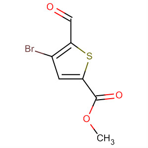 4-Bromo-5-formyl-2-thiophenecarboxylic acid methyl ester Structure,648412-59-3Structure