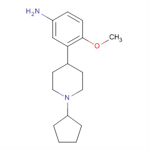 3-(1-Cyclopentyl-4-piperidinyl)-4-methoxybenzenamine Structure,648901-25-1Structure