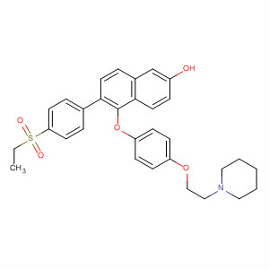 6-(4-Ethanesulfonyl-phenyl)-5-[4-(2-piperidin-1-yl-ethoxy)-phenoxy]-naphthalen-2-ol Structure,648904-79-4Structure