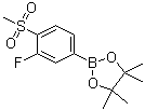 2-(3-氟-4-甲烷磺?；?苯基)-4,4,5,5-四甲基-[1,3,2]二噁硼烷結(jié)構(gòu)式_648904-85-2結(jié)構(gòu)式