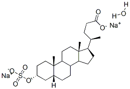 Sodium (3alpha,5beta)-3-(sulfonatooxy)cholan-24-oate hydrate (2:1:1) Structure,64936-81-8Structure