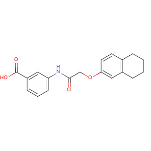 3-(2-(5,6,7,8-Tetrahydronaphthalen-2-yloxy)acetamido)benzoic acid Structure,649773-71-7Structure