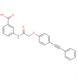 3-(2-(4-(2-Phenylethynyl)phenoxy)acetamido)benzoic acid Structure,649773-77-3Structure