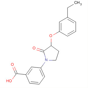 3-(3-(3-Ethylphenoxy)-2-oxopyrrolidin-1-yl)benzoic acid Structure,649773-87-5Structure