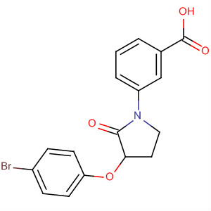 3-(3-(4-Bromophenoxy)-2-oxopyrrolidin-1-yl)benzoic acid Structure,649774-20-9Structure