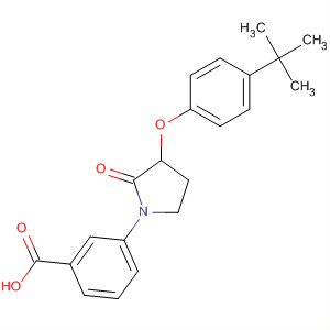 3-(3-(4-Tert-butylphenoxy)-2-oxopyrrolidin-1-yl)benzoic acid Structure,649774-32-3Structure