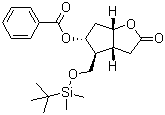 (-)-3-Oxo-6-β-t.-丁基二甲基硅氧-7-α-苯甲酸基-2-氧雜二環(huán)[3.3.0]辛醇結(jié)構(gòu)式_64982-34-9結(jié)構(gòu)式