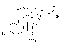 (3Alpha,5beta,7alpha,12alpha)-7,12-bis(formyloxy)-3-hydroxycholan-24-oic acid Structure,64986-86-3Structure