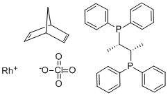 (Bicyclo[2.2.1]hepta-2,5-diene)[(2S,3S)-bis(diphenylphosphino)butane]rhodium(I) perchlorate Structure,65012-74-0Structure