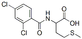 2-[(2,4-Dichlorobenzoyl)amino]-4-(methylthio)butanoic acid Structure,65054-77-5Structure