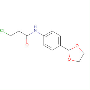 3-Chloro-n-[4-(1,3-dioxolan-2-yl)phenyl]propanamide Structure,650628-82-3Structure