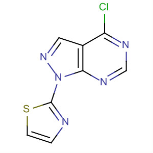 4-Chloro-1-(2-thiazolyl)-1h-pyrazolo[3,4-d]pyrimidine Structure,650638-04-3Structure