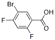 5-Bromo-2,4-difluorobenzoic acid Structure,651027-08-6Structure